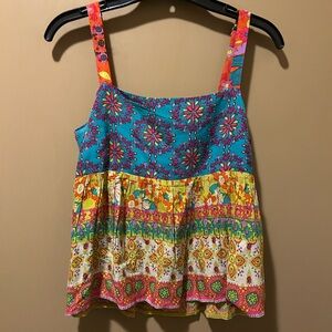 Natural Life Patty Multicolor Floral Tank Top